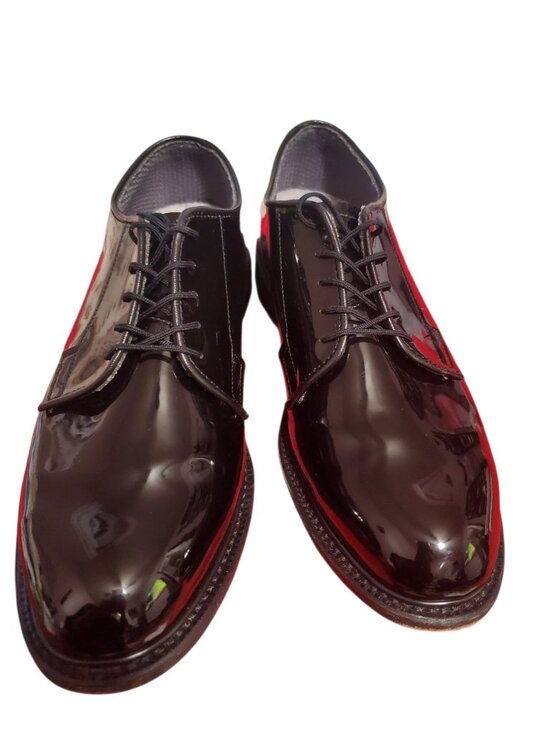 Bates Mens Patent Leather Oxford Shoes Black Size 10 main image 9
